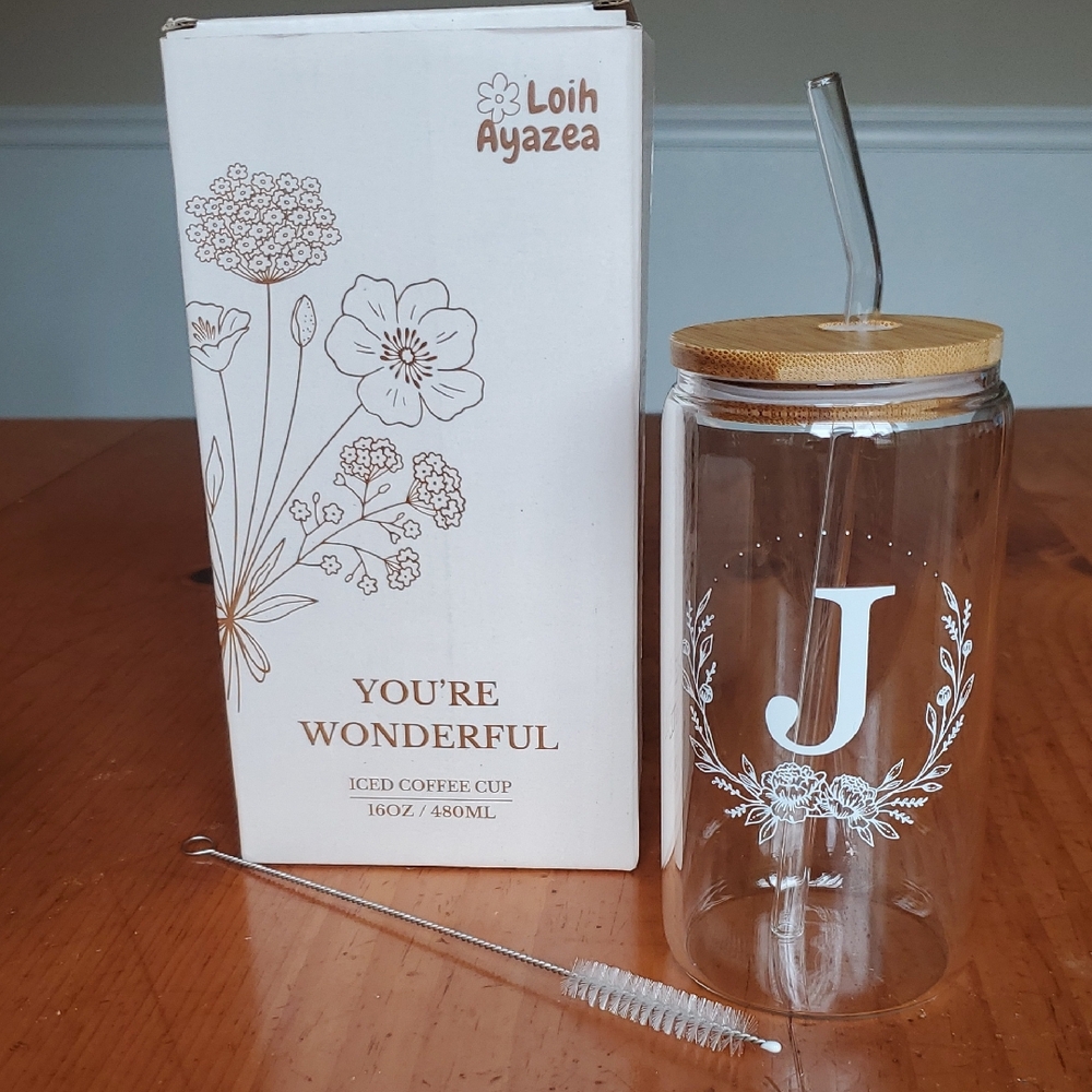 Monogrammed J iced Coffee Cup